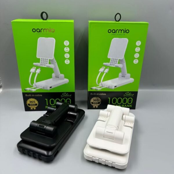 Power Bank 4-en-1 avec support de Téléphone 10000mAh