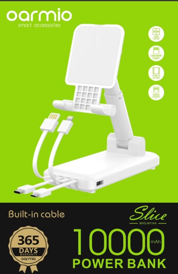 Power Bank 4-en-1 avec support de Téléphone 10000mAh